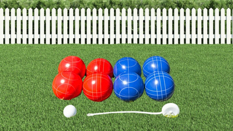 bocce setup equipment