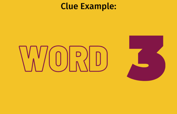 Codenames: Pictures, clue, word, number, gameplay