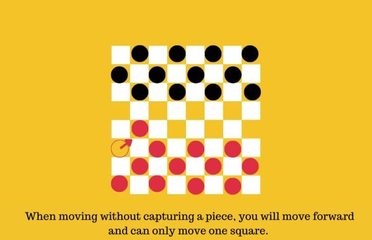 checkers rules movement