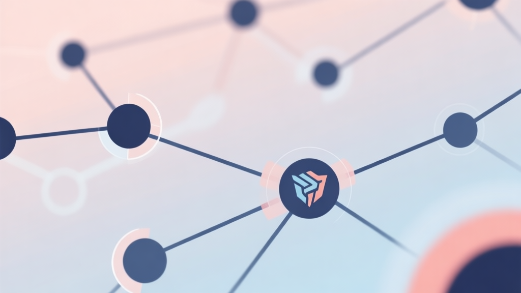 Abstract network nodes connected by lines, soft color scheme, clean minimal illustration, modern digital concept representing gaming community and esports ecosystem high quality illustration, detailed, 16:9