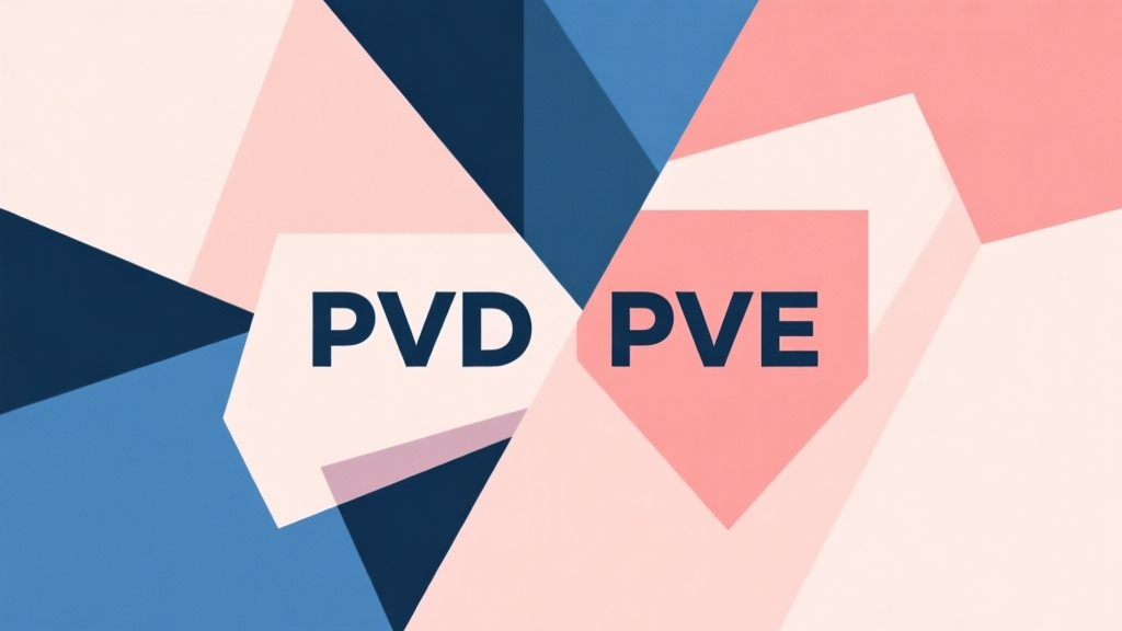 Abstract geometric composition with overlapping shapes representing PvP and PvE, soft pastel colors, modern minimal style, professional business concept illustration high quality illustration, detailed, 16:9