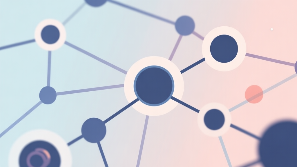 Abstract network nodes connected by lines, soft color scheme, clean minimal illustration, modern digital concept representing game trends and connections high quality illustration, detailed, 16:9